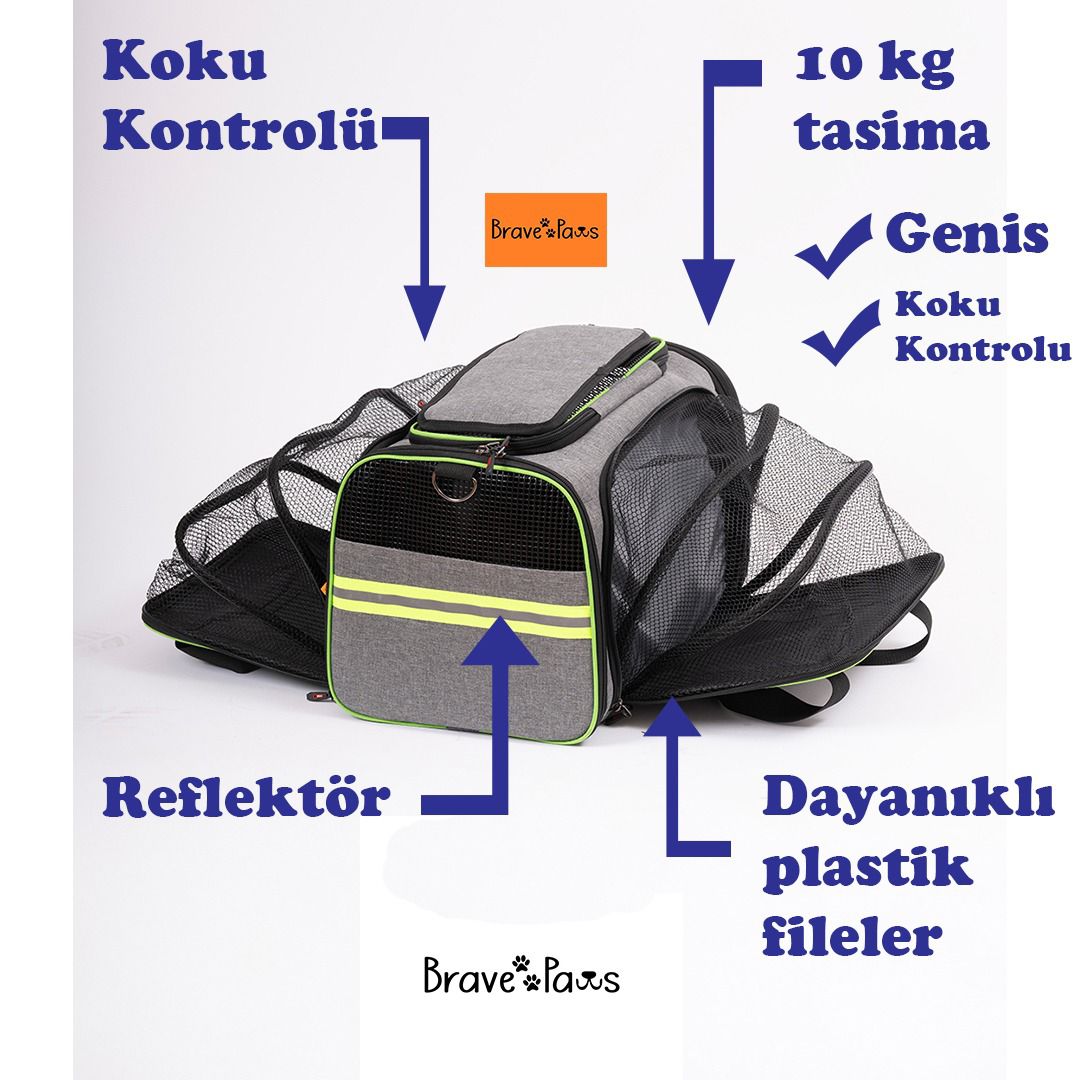 BR.PAWS HAWAİ MODEL KEDİ VE KÖPEK TAŞIMA ÇANTASI